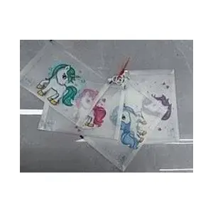 Plastic A4 Folder with Snap Closure TEKA 602113 — unicorn print, pack of 12