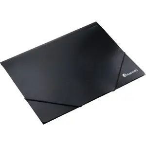 Папка пластиковая формата A4 с резинкой, office products, черная