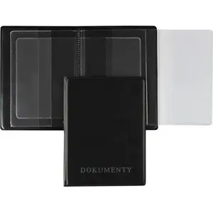 Document cover Biurfol OK 0054019 for registration certificate and IDs, clear protective sleeve