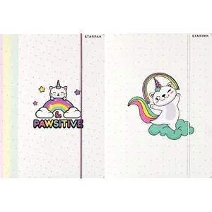 Document folder with elastic band STARPAK A4 Catcorn — A4 size, elastic closure