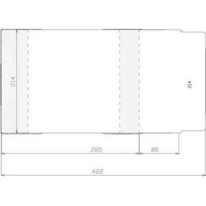 Document cover Sztapel adjustable 214×365 mm, pack of 50, clear protective sleeve
