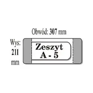 Notebook cover A5 IKS model IKS ZESZYTA5 — protective A5 size cover for 50-page notebooks