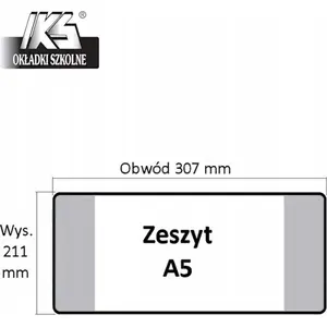 Sheet music cover IKS for notebook height 152 mm, circumference 435 mm, pack price per piece