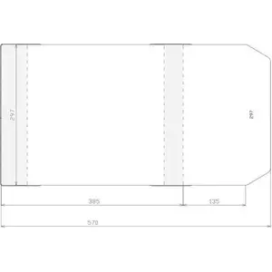 Protective document cover Sztapel adjustable 297×520 mm pack of 50