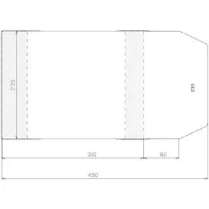 Protective Adjustable Cover Sztapel 235×390 mm, transparent document sleeve, pack of 50