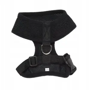Dog Harness barry king BK-18693, black mesh and polyester, size XS, neck 26 cm, chest 29–36 cm