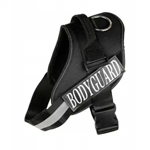 Dog Harness barry king Bodyguard, size L, adjustable chest 65–85 cm, black