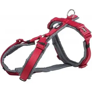 Dog Trekking Harness Trixie Premium TX-1996903, Size XS–S, Chest 32–38 cm, Strap 13 mm, Red/Graphite