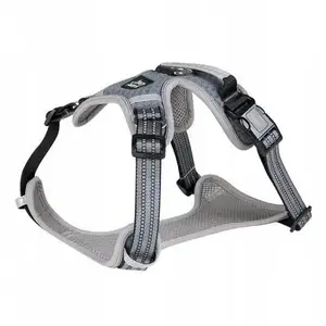 Dog harness barry king BK-18642 grey mesh size L neck 52–73 cm chest 61–81 cm