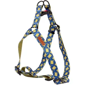 Pet harness DINO IVO adjustable strap 25 mm, turtle pattern, length 60–90 cm