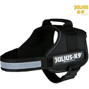 Шлейка Trixie Julius-K9 Размер 0–3 Черная (L–XL) для собак TX-15051