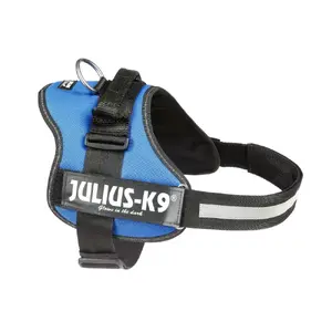 Жилет-Шлейка Trixie Julius-K9 Powerharness XL синий, полиэстер — обхват груди 71–96 см