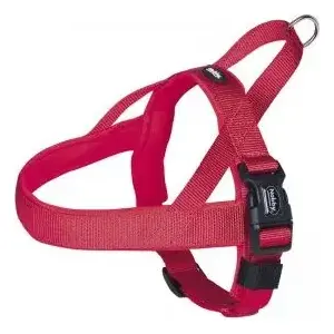 Nobby sarkana Preno Classic S-M suņu pavada (šļēptuve), izmērs S-M 38–50 cm, krūtis 20–25 cm