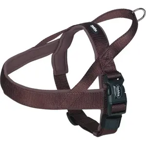 Nobby adjustable dog harness SZELKI CLASSIC PRENO L brown 60–76 cm 25/35 mm