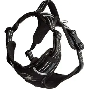 Harness All For Dogs ALL FOR DOGS SZELKI 2x-SPORT black L — dog harness, size L