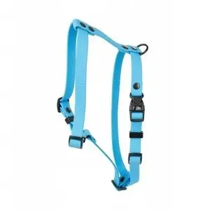 barry king dog harness, durable rubber, blue, 16 mm strap, 30–60 cm chest