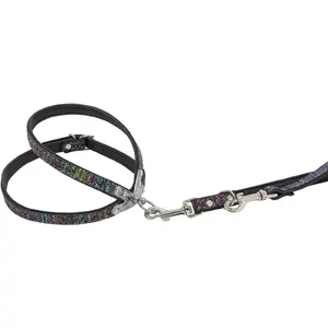 Leather dog harness Barry King Laser L-XL 16 mm strap width 55 cm girth