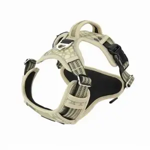 Dog harness barry king BK-18633, green camouflage Oxford fabric, size M, neck 39–55 cm chest 40–72 cm