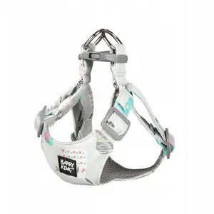Dog Harness barry king BK-18668 for small breeds, size L — neck 35–46 cm, chest 42–58 cm, grey