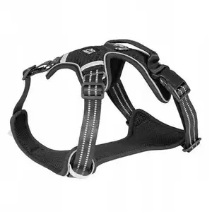 Dog harness Barry King BK-18636 black breathable mesh size S (neck 34–42 cm, chest 41–52 cm)