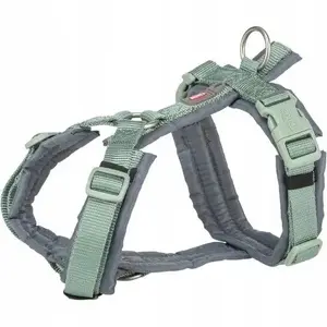 Dog trekking harness Trixie Premium M 53–64 cm / 20 mm sage/graphite