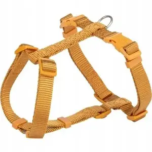 Dog harness Trixie Premium H-type, curry color, size M–L 52–75 cm, 20 mm straps