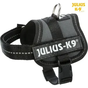 Dog Harness Trixie Julius-K9 Powerharness, anthracite, Baby 1/XS 30–40 cm / 18 mm