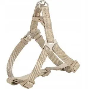Dog Harness Trixie Premium One Touch, sand color, size XS S 30–40 cm neck 10 mm strap