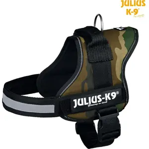 Шлейка для собак Trixie Julius-K9 размер 0–3 камуфляж M-L – регулируемые нагрудные и спинные ремни
