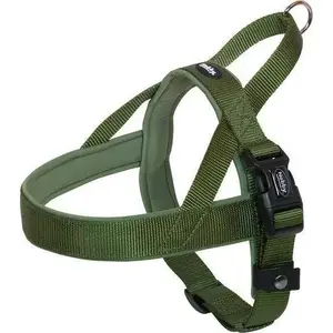 Dog harness Nobby Classic Preno Szelki M-L olive 50–64 cm, width 25/35 mm