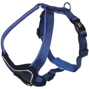 Vadāma siksna Nobby 80733-06 suņiem un kaķiem, izmērs M–L, krūtis 50–60 cm, siksnas platums 30 mm, neilons, melns/zils