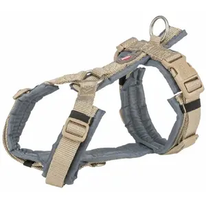 Dog Harness Trixie Premium Trekking Graphite Sand Size L