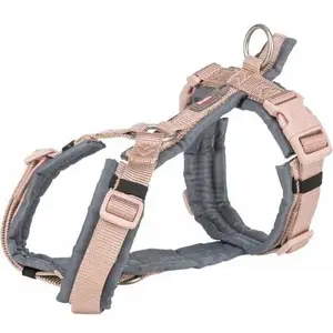 Dog Harness Trixie Premium Trekking M 53–64 cm width 20 mm pink/graphite