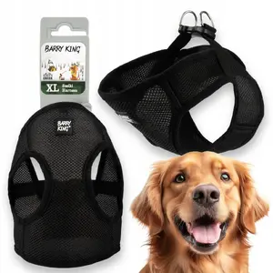 Dog harness Barry King BK-18673 black non-restrictive XL chest circumference 48 cm chest length 24 cm