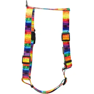 Dog harness strap Barry King Tęcza, adjustable 20 mm width, 50–80 cm length