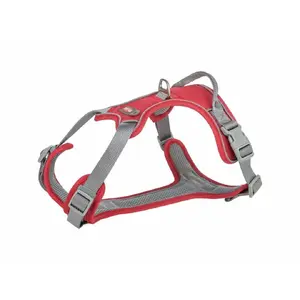 Шлея для собаки Trixie Active Premium красная, размер M — регулируемые нагрудные и спинные ремни