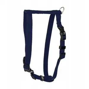 Dog harness Barry King Classic, navy, size S-M, strap width 16 mm, chest 40–65 cm