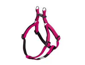 No-pull dog harness Nobby Soft Grip S-M — Nylon, chest 40–56 cm, strap 1.5 cm, Black/Lilac