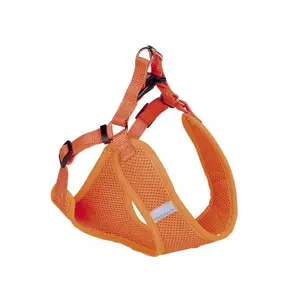 Vest harness Nobby Mesh Reflect L for dogs — chest 58–69 cm, strap width 2 cm, orange