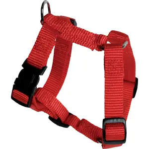 Nylon dog harness ZOLUX 20–35 cm adjustable chest 10 mm red