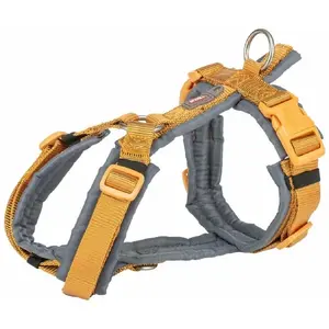 Dog Harness Trixie Premium Trekking Grafit Curry M/L — size M/L, two-tone, trekking harness