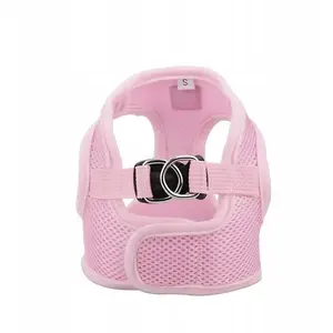 Harness for dog Barry King BK-18684 pink non‑pressure size L — chest circumference 41 cm, chest length 20 cm