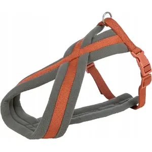 Dog Harness Trixie Premium Touring, size L 60–100 cm, width 25 mm, rust color