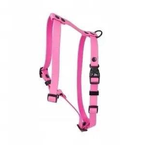 Dog Harness barry king BK-20037, durable rubber, pink, 16 mm width, adjustable 30–60 cm