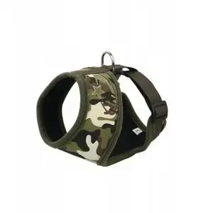Dog Harness Barry King BK-18715, camouflage, size M — neck 30 cm, chest 44–57 cm