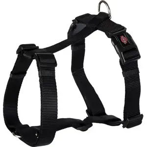 Harness Trixie Premium black size XXS-XS 20–30 cm chest 10 mm strap