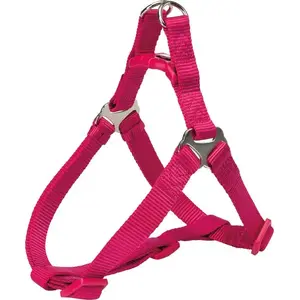 Dog Harness Trixie Premium One Touch size L 65–80 cm strap 25 mm fuchsia