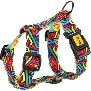 DINGO Dingo Szelki Guard Graffiti M 3/38-70 dog harness, adjustable chest 38–70 cm, size M
