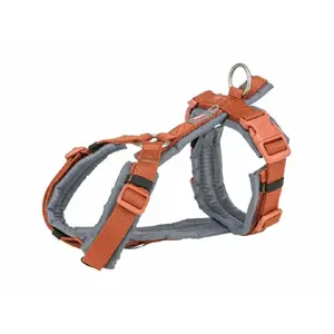 Шлейка для собаки Trixie Premium Trekking оранжево‑серый размер S