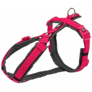 Dog Harness Trixie Premium Trekking Grau-Fuchsia XS/S, adjustable trekking harness